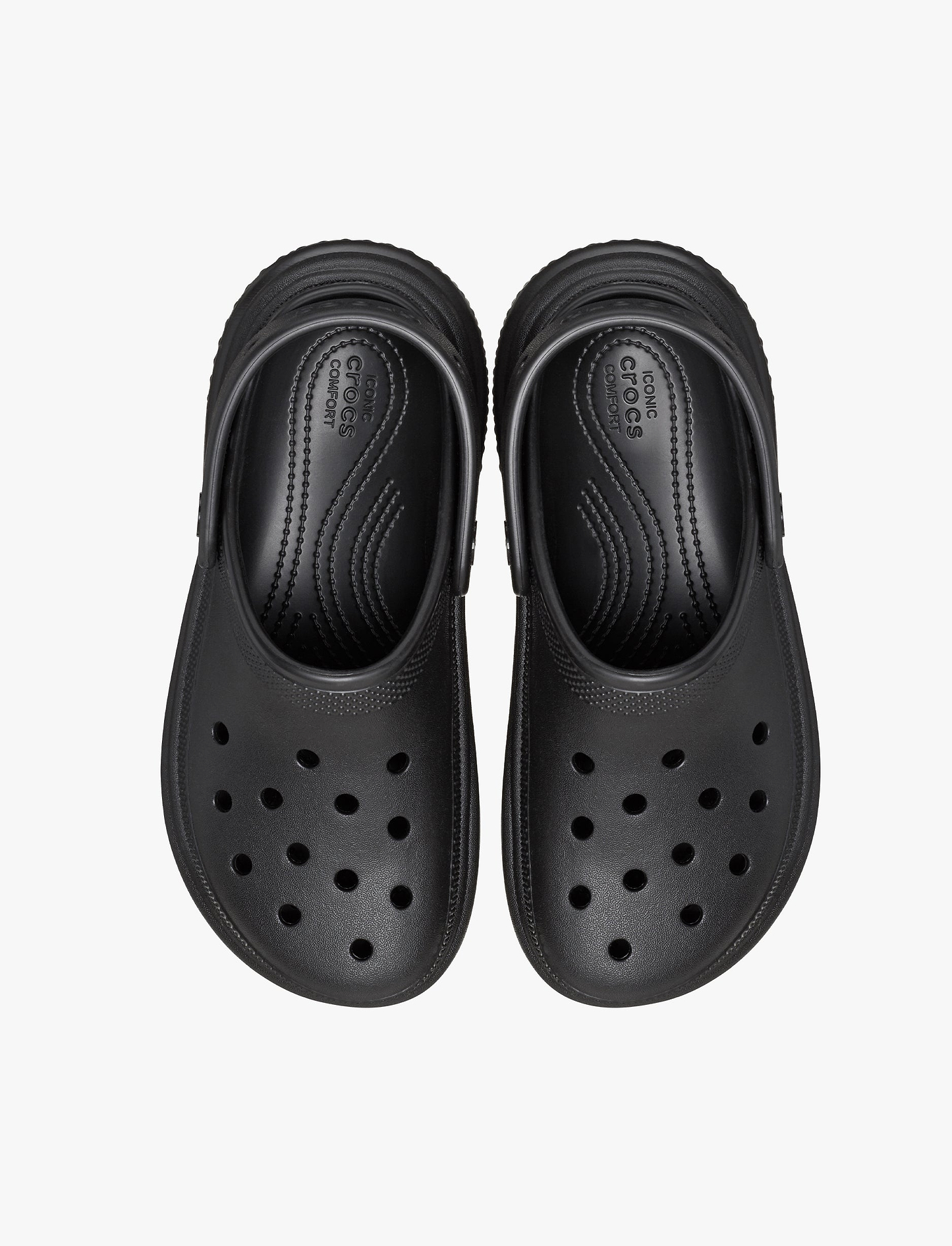 Crocs Stomp Clog - כפפי פלטפורמה קלוג סטומפ לנשים בצבע שחור