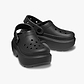 Crocs Stomp Clog - כפפי פלטפורמה קלוג סטומפ לנשים בצבע שחור