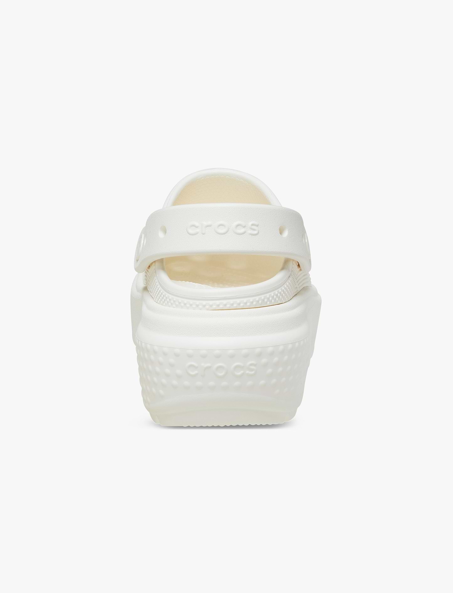 Crocs Stomp Clog - כפפי פלטפורמה קלוג סטומפ לנשים בצבע לבן