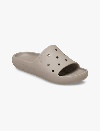 Crocs Classic Slide v2 - כפכפי סלייד קרוקס בצבע טאופ