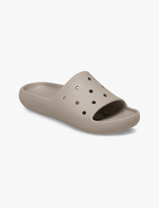 Crocs Classic Slide v2 - כפכפי סלייד קרוקס בצבע טאופ