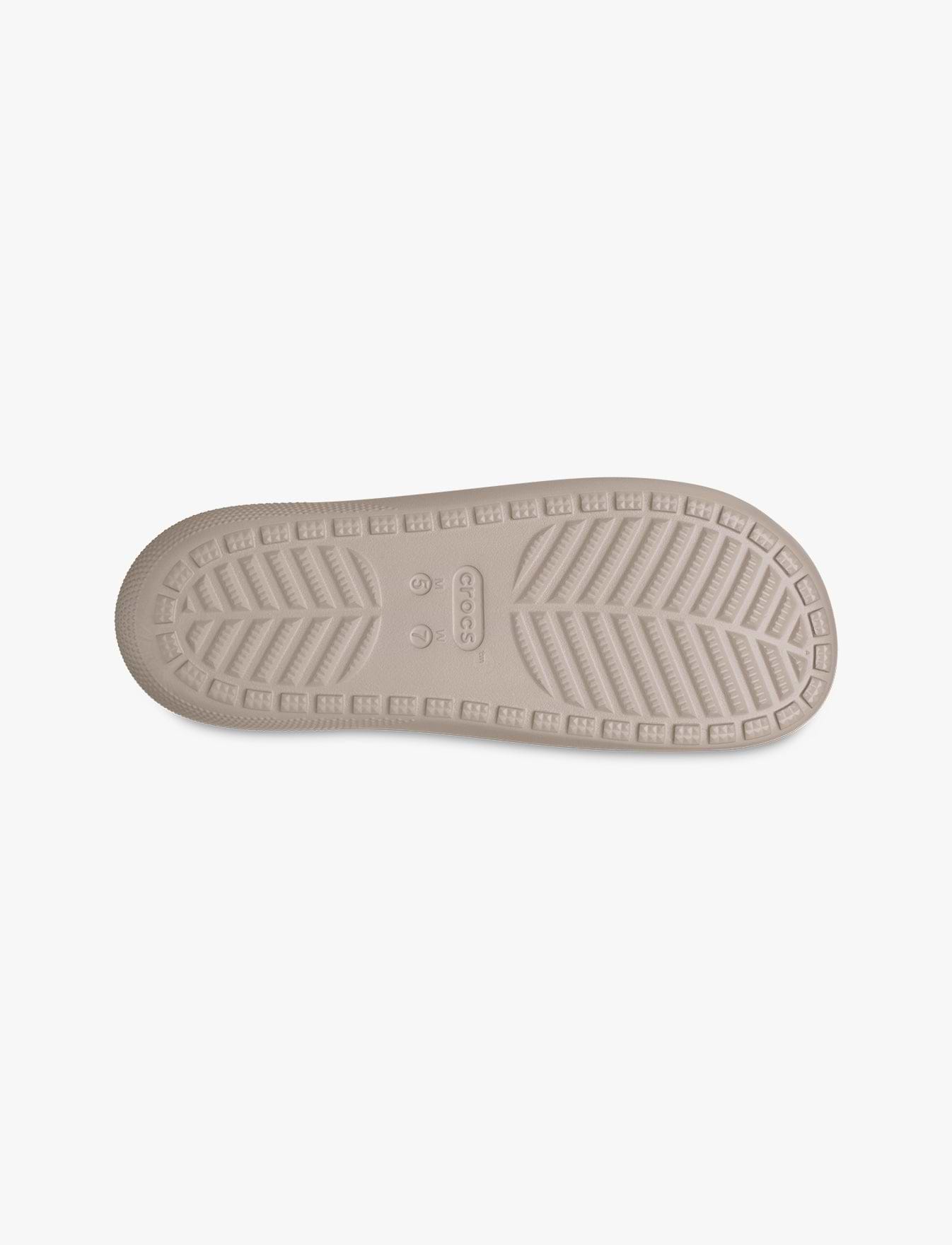 Crocs Classic Slide v2 - כפכפי סלייד קרוקס בצבע טאופ