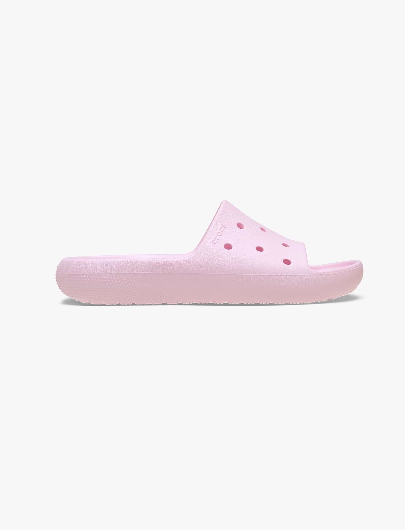 Crocs Classic Slide v2 - כפכפי סלייד קרוקס בצבע ורוד