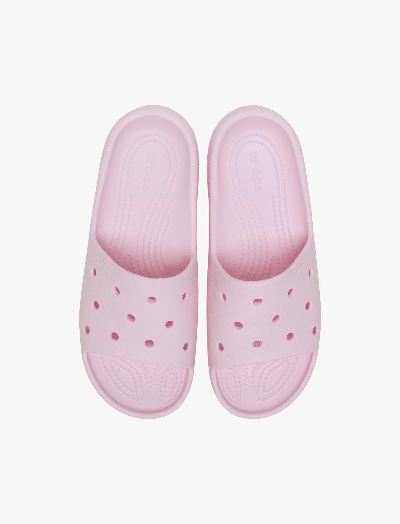 Crocs Classic Slide v2 - כפכפי סלייד קרוקס בצבע ורוד