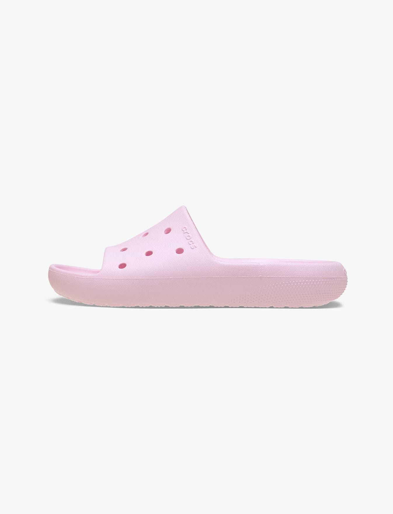 Crocs Classic Slide v2 - כפכפי סלייד קרוקס בצבע ורוד