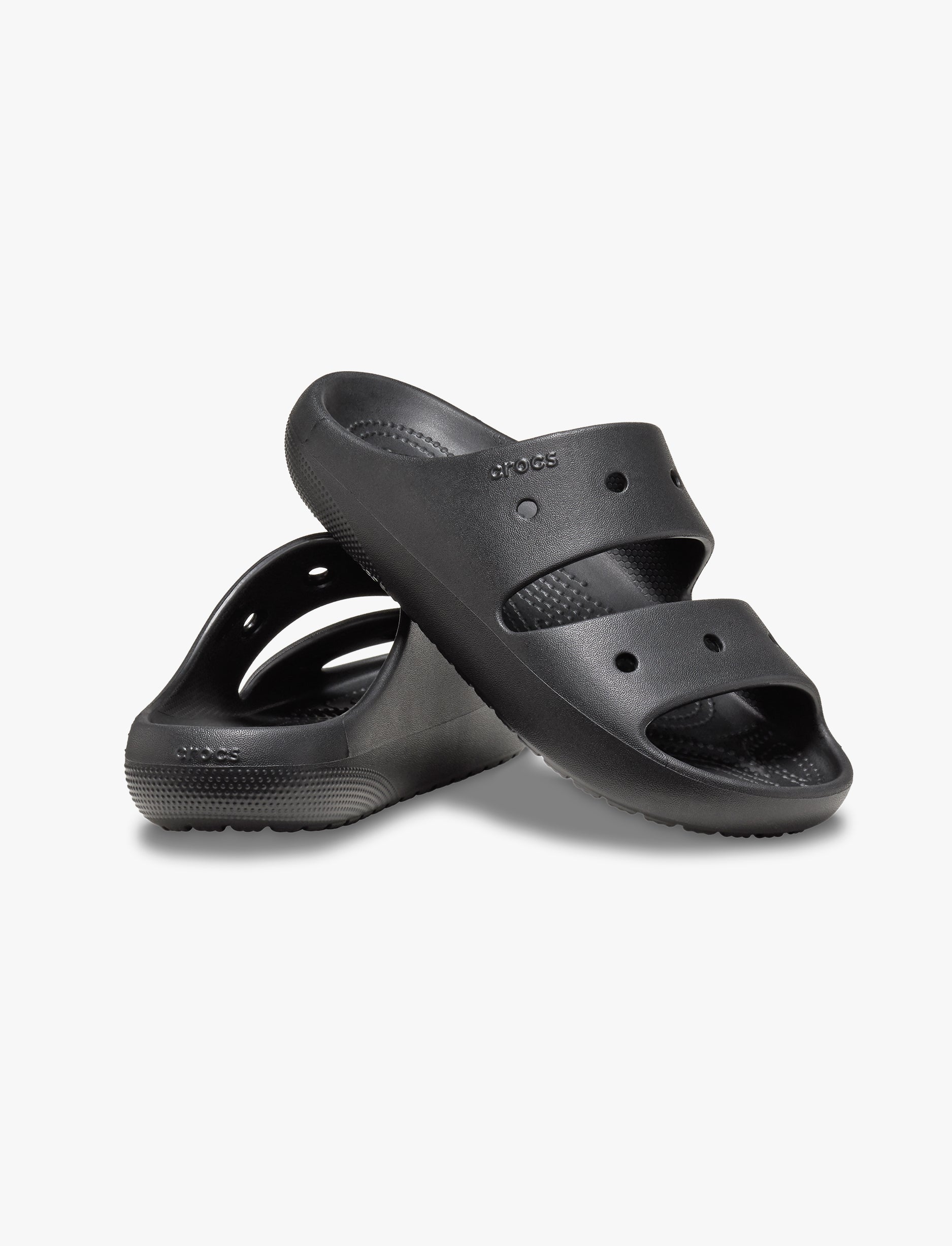 Crocs Classic Sandal v2 - כפכפים לנשים קרוקס שתי רצועות בצבע שחור
