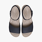 Crocs Brooklyn Ankle Strap Wedge - סנדלי פלטפורמה קרוקס לנשים בצבע שחור/משרום