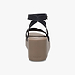 Crocs Brooklyn Ankle Strap Wedge - סנדלי פלטפורמה קרוקס לנשים בצבע שחור/משרום