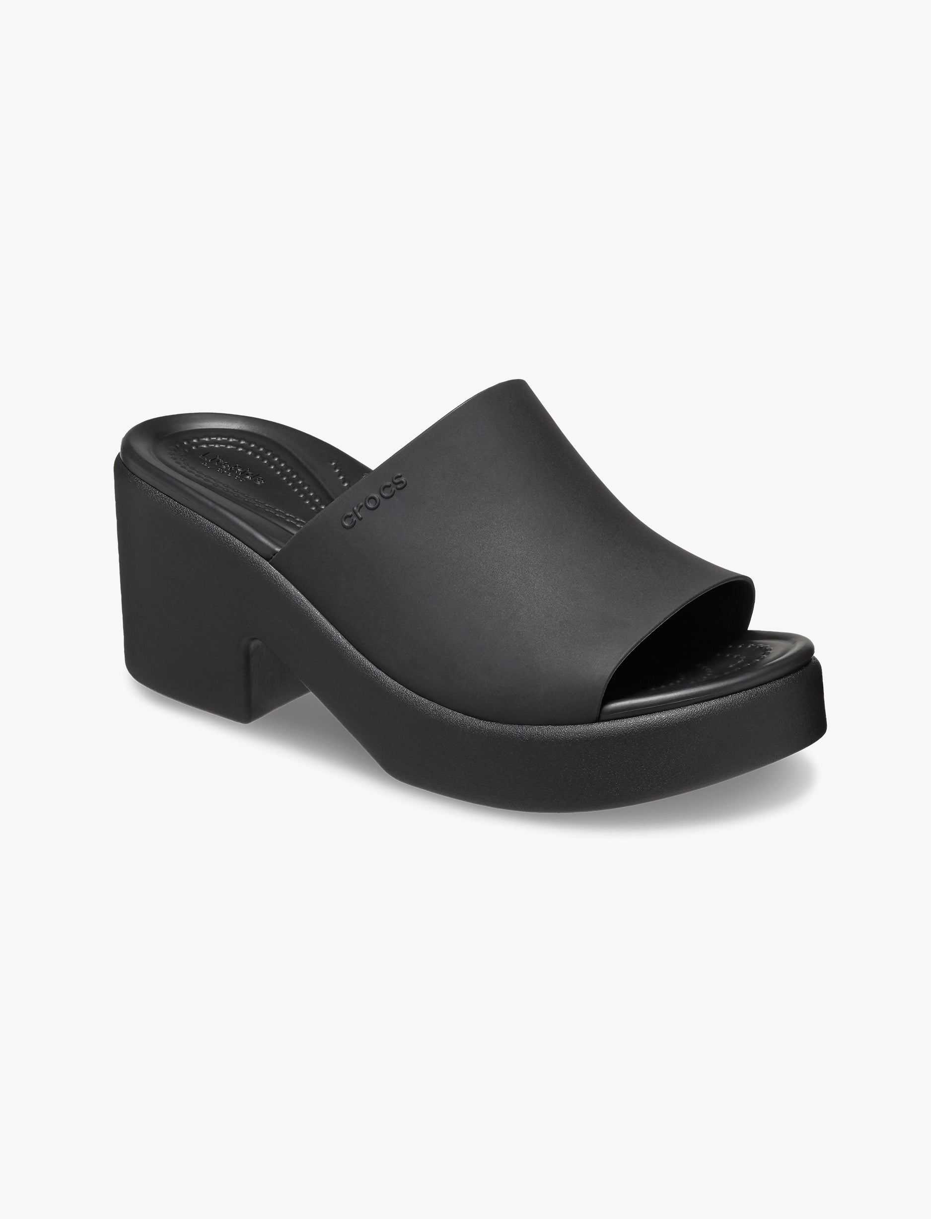 Crocs Brooklyn Slide Heel - כפכפי עקב קרוקס לנשים בצבע שחור