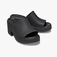 Crocs Brooklyn Slide Heel - כפכפי עקב קרוקס לנשים בצבע שחור