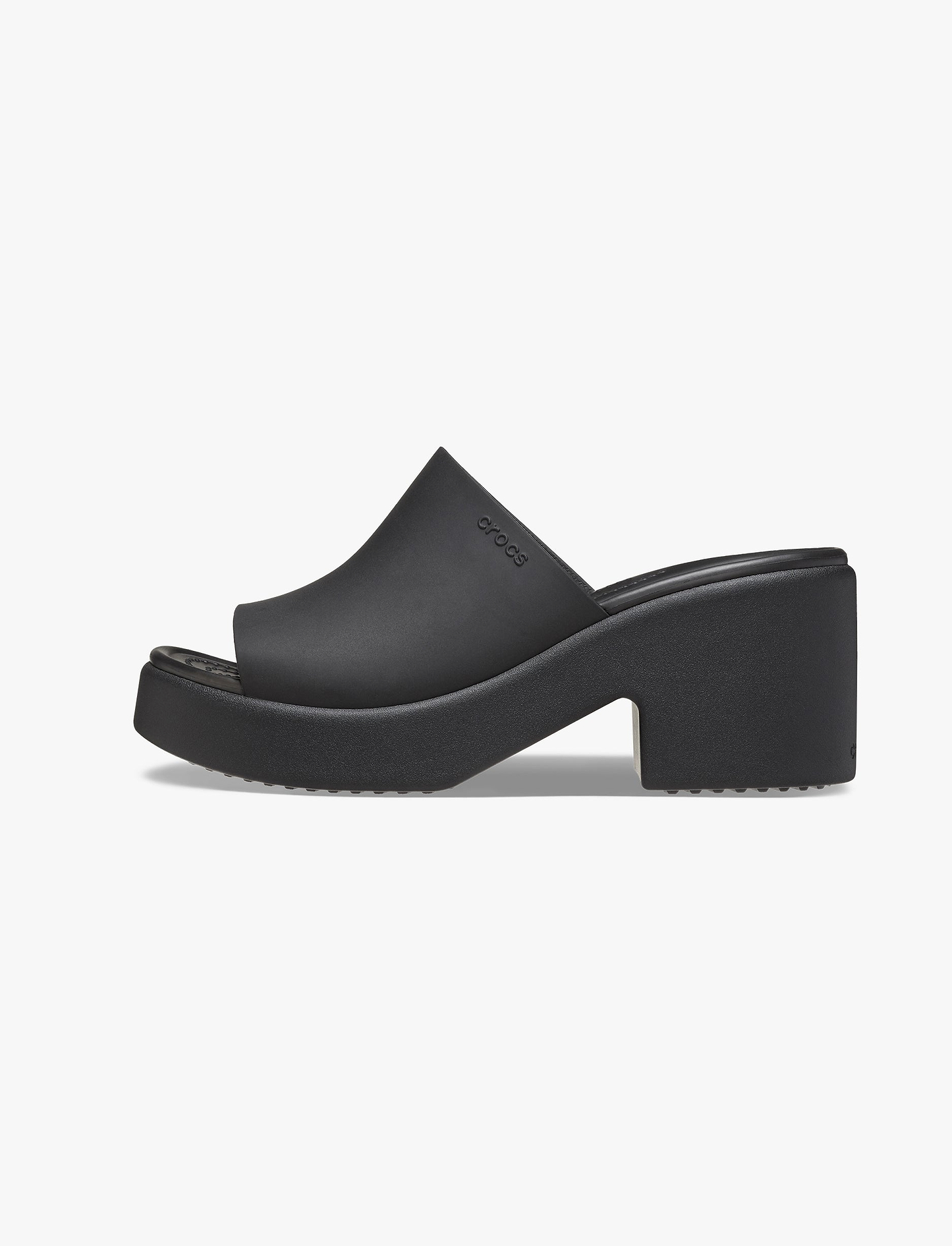 Crocs Brooklyn Slide Heel - כפכפי עקב קרוקס לנשים בצבע שחור