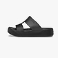 Crocs Getaway Platform H-Strap - נעלי פלטפורמה קרוקס לנשים בצבע שחור