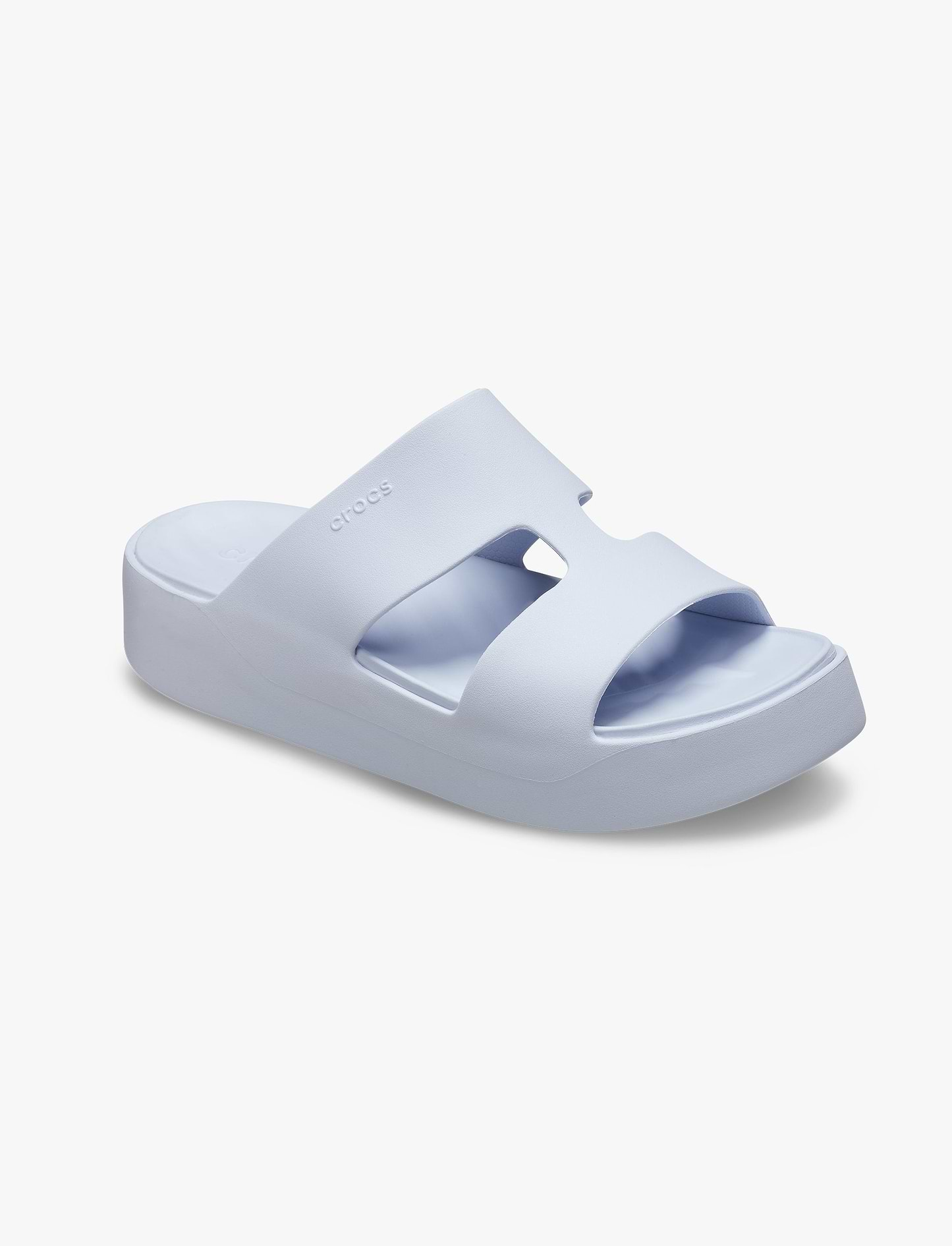 Crocs Getaway Platform H-Strap - נעלי פלטפורמה קרוקס לנשים בצבע סגול