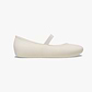 Crocs Brooklyn Flat T - נעלי בובה שטוחות קרוקס ברוקלין לבנות בצבע סטוקו