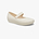 Crocs Brooklyn Mary Jane Flat T - נעלי בובה שטוחות קרוקס ברוקלין מרי ג'ין לבנות בצבע סטוקו
