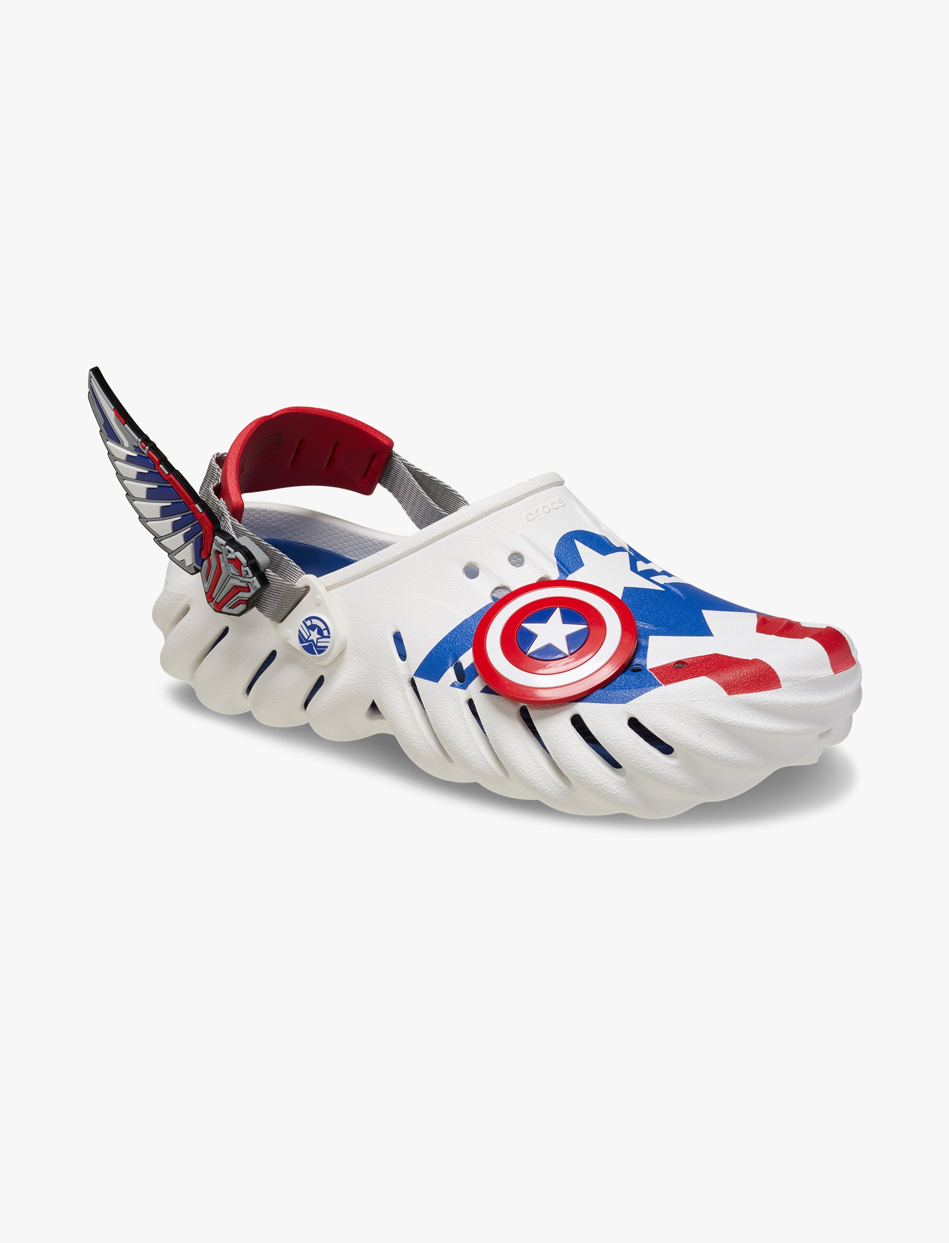 Crocs Captain America Echo Clog -  כפכפי אקו קלוג קרוקס קפטן אמריקה בצבע לבן