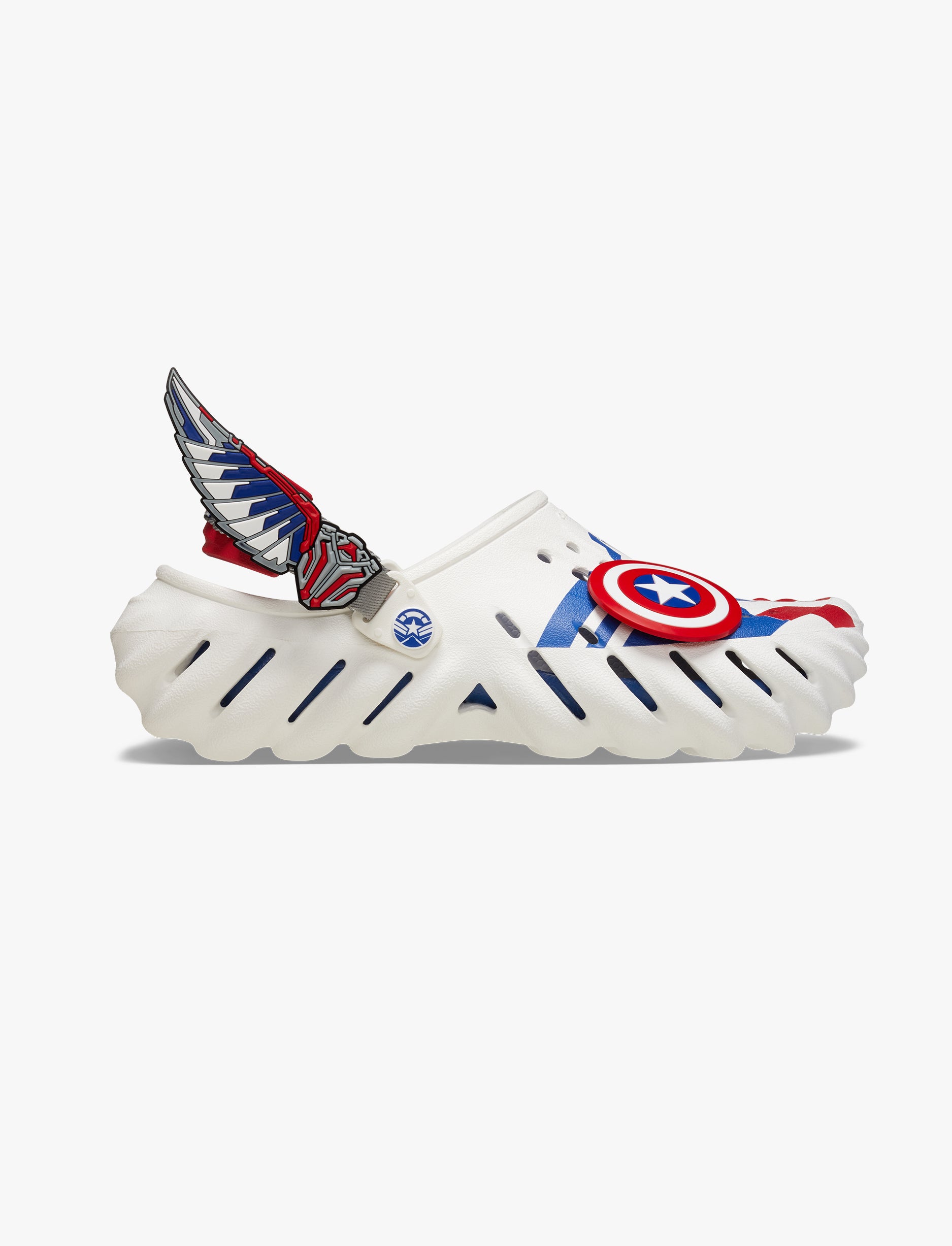 Crocs Captain America Echo Clog -  כפכפי אקו קלוג קרוקס קפטן אמריקה בצבע לבן