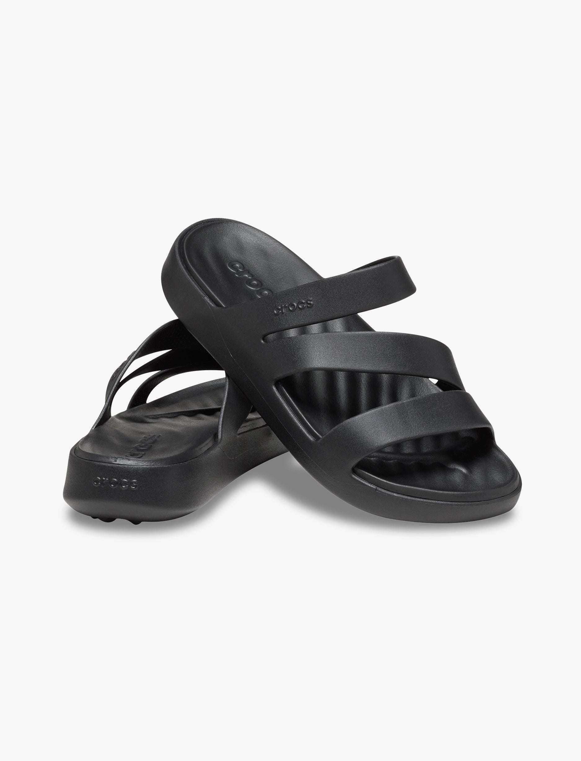 Crocs Getaway Strappy - כפכפי קרוקס לנשים בצבע שחור