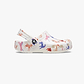 Crocs Classic Character Print Clog K - כפכפים לילדים קרוקס בצבע לבן/צבעוני בהדפס יוניקורן