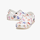 Crocs Classic Character Print Clog K - כפכפים לילדים קרוקס בצבע לבן/צבעוני בהדפס יוניקורן