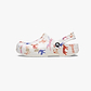 Crocs Classic Character Print Clog K - כפכפים לילדים קרוקס בצבע לבן/צבעוני בהדפס יוניקורן