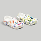 Crocs Classic Character Print Clog K - כפכפים לילדים קרוקס בצבע לבן/צבעוני בהדפס יוניקורן