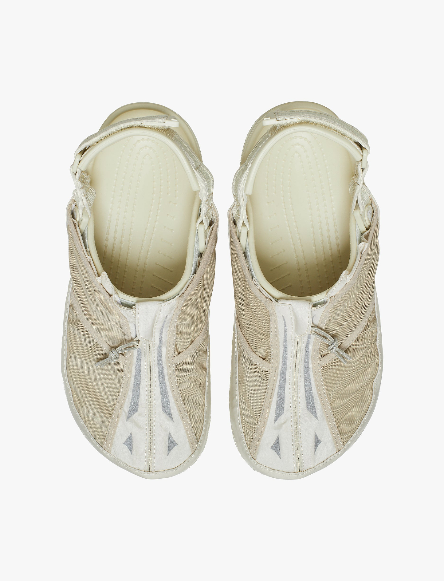Crocs Classic Energy Running Vest  - נעלי קרוקס לגברים בצבע קרם