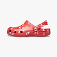 Crocs Classic VDay Clog K - כפכפי קרוקס לילדות בהדפס לבבות בצבע ורוד