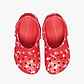 Crocs Classic VDay Clog K - כפכפי קרוקס לילדות בהדפס לבבות בצבע ורוד