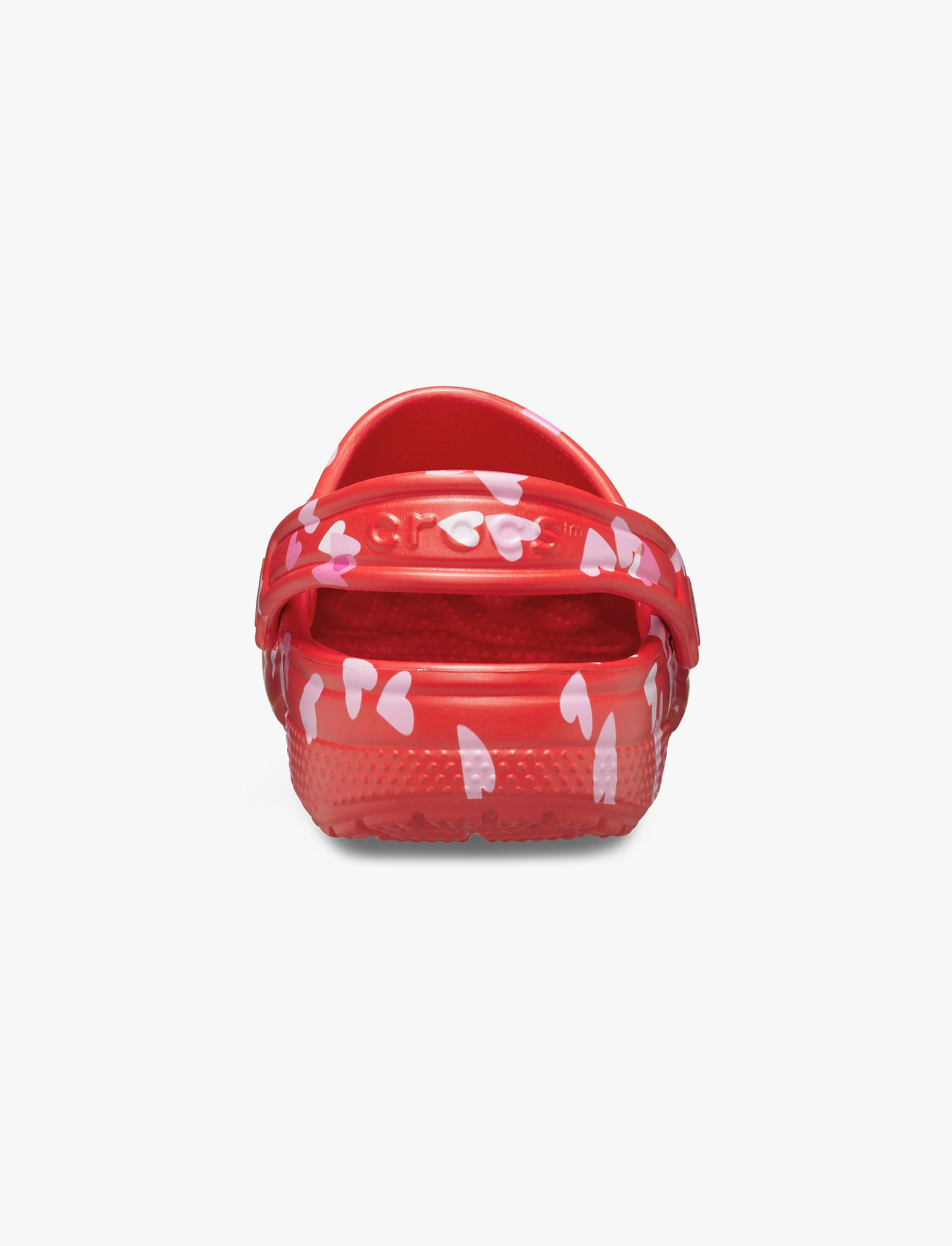 Crocs Classic VDay Clog K - כפכפי קרוקס לילדות בהדפס לבבות בצבע ורוד