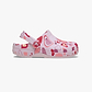 Crocs Classic VDay Clog T - כפכפי קרוקס לילדות בהדפס לבבות בצבע ורוד מידות קטנות