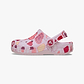 Crocs Classic VDay Clog T - כפכפי קרוקס לילדות בהדפס לבבות בצבע ורוד מידות קטנות
