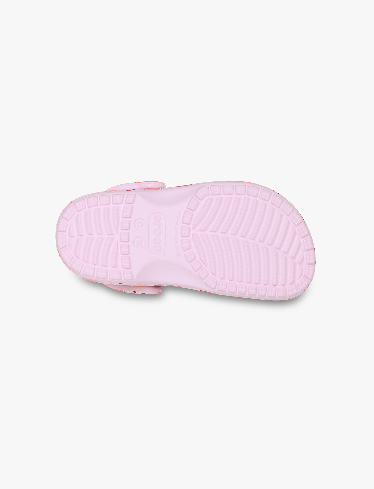 Crocs Classic VDay Clog T - כפכפי קרוקס לילדות בהדפס לבבות בצבע ורוד מידות קטנות