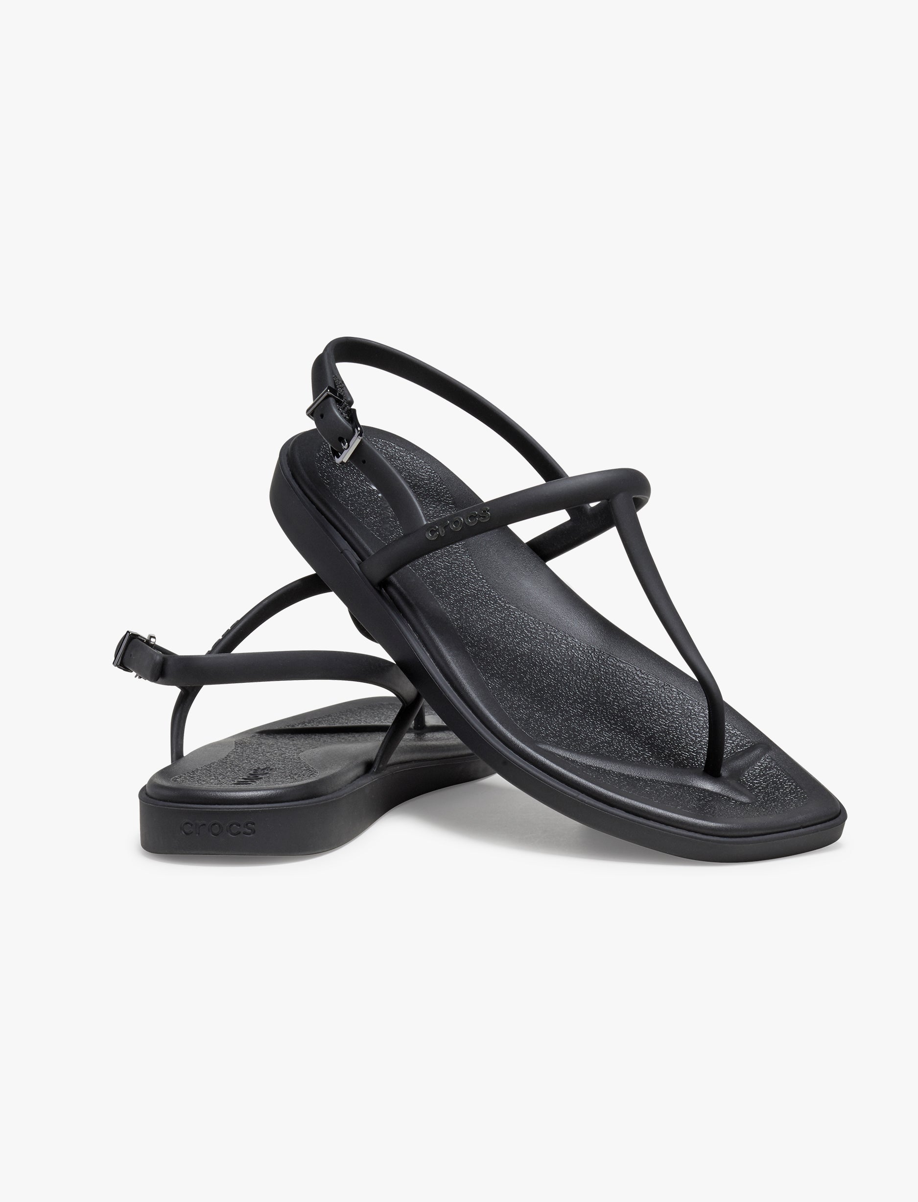 Miami Thong Sandal Crocs - סנדלי אצבע קרוקס לנשים בצבע שחור