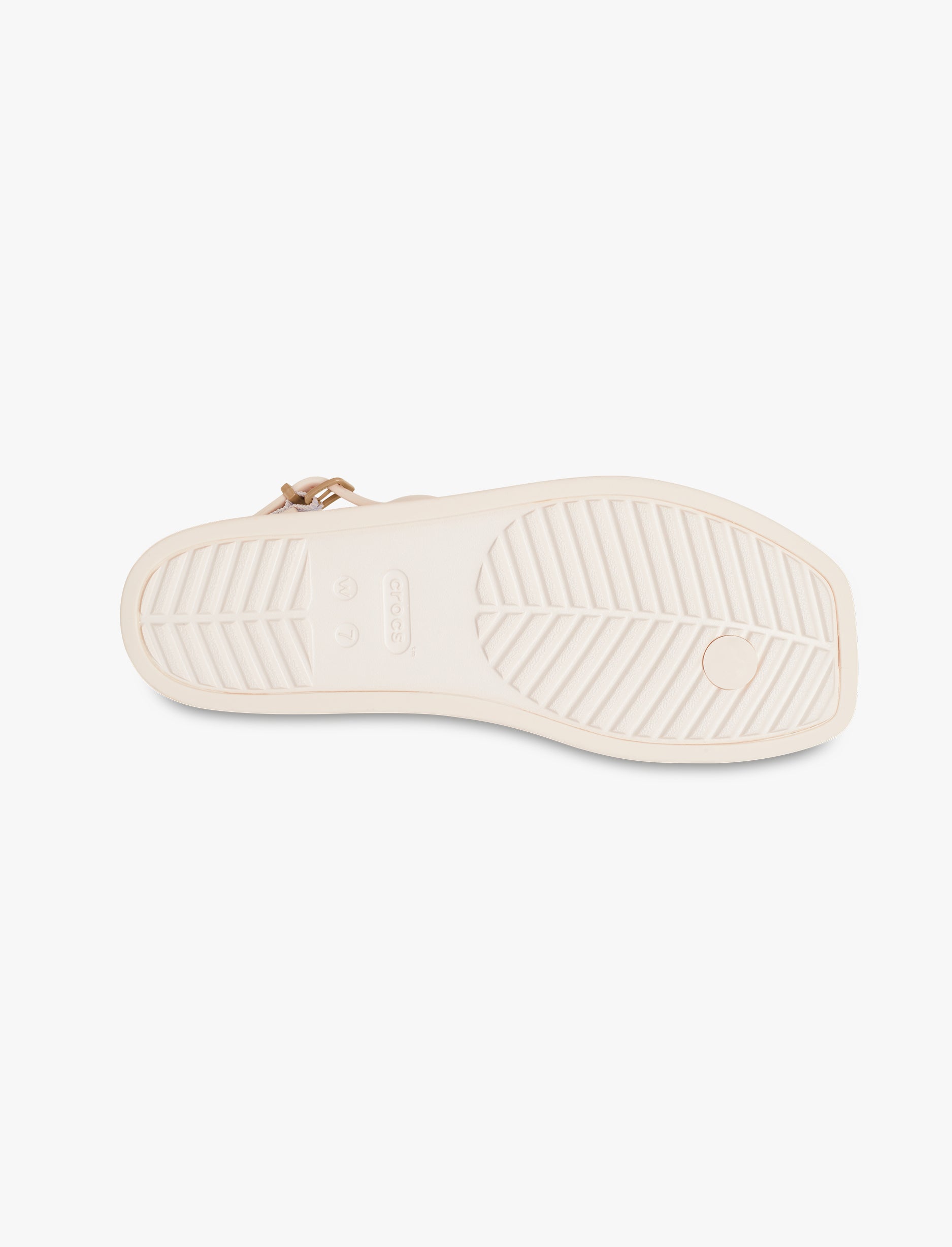 Miami Thong Sandal Crocs - סנדלי אצבע קרוקס לנשים בצבע לבן