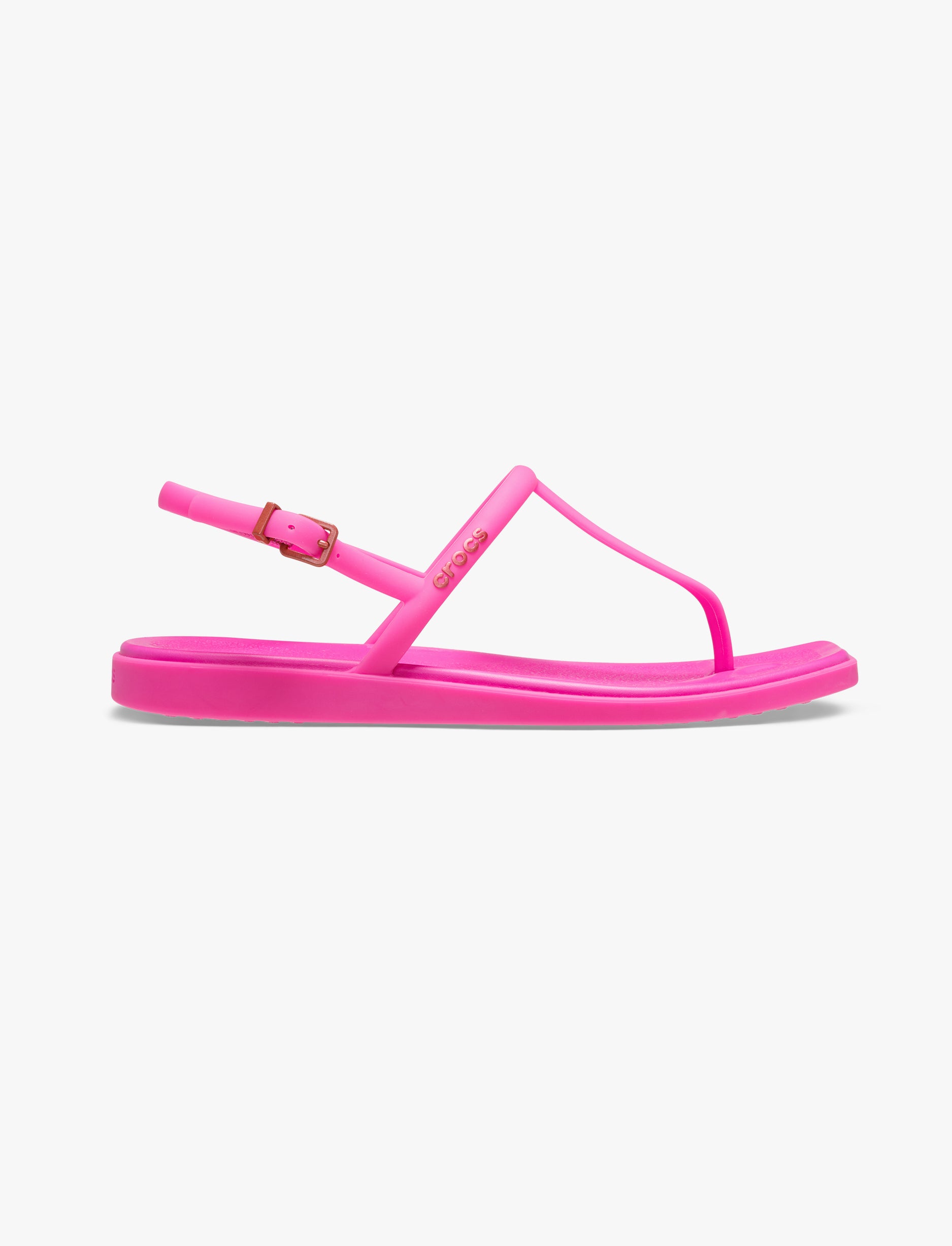 Miami Thong Sandal Crocs - סנדלי אצבע קרוקס לנשים בצבע ורוד