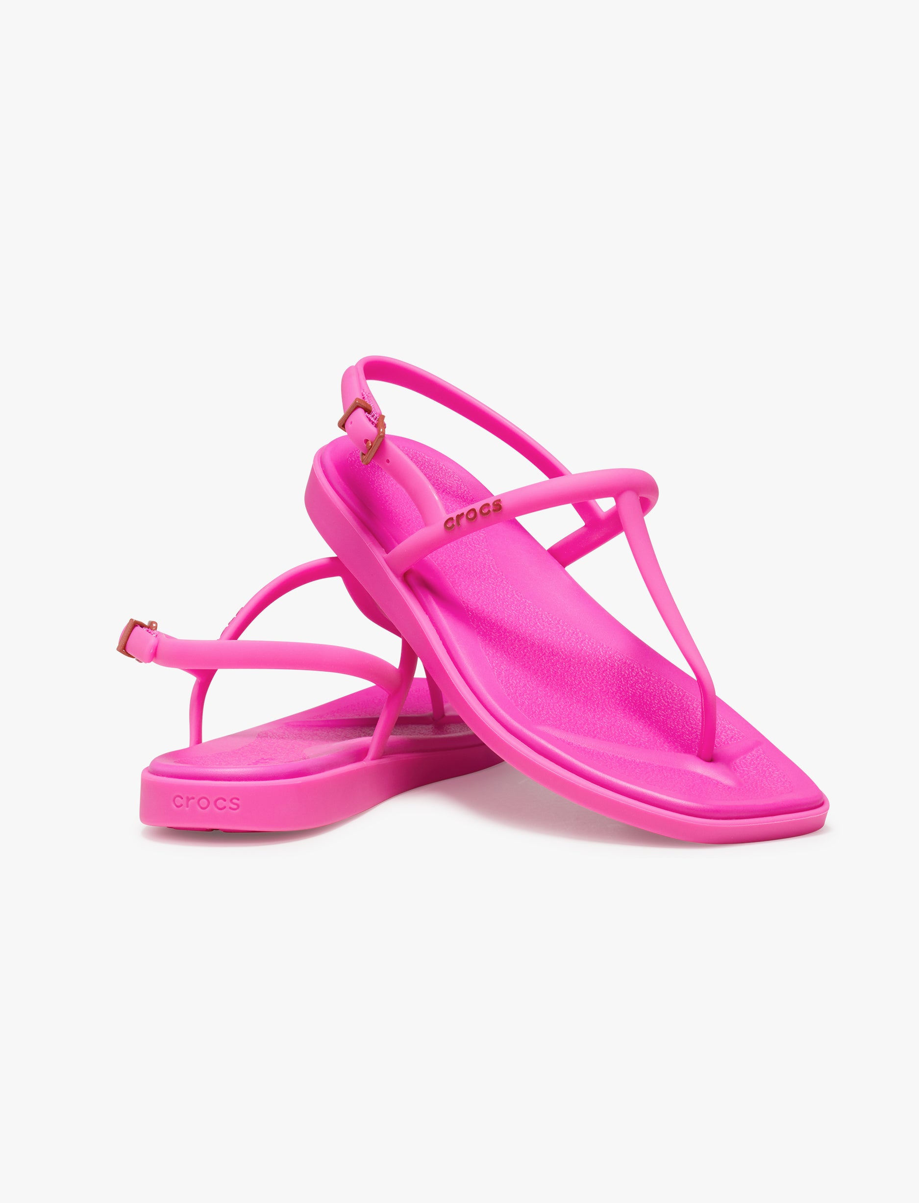 Miami Thong Sandal Crocs - סנדלי אצבע קרוקס לנשים בצבע ורוד