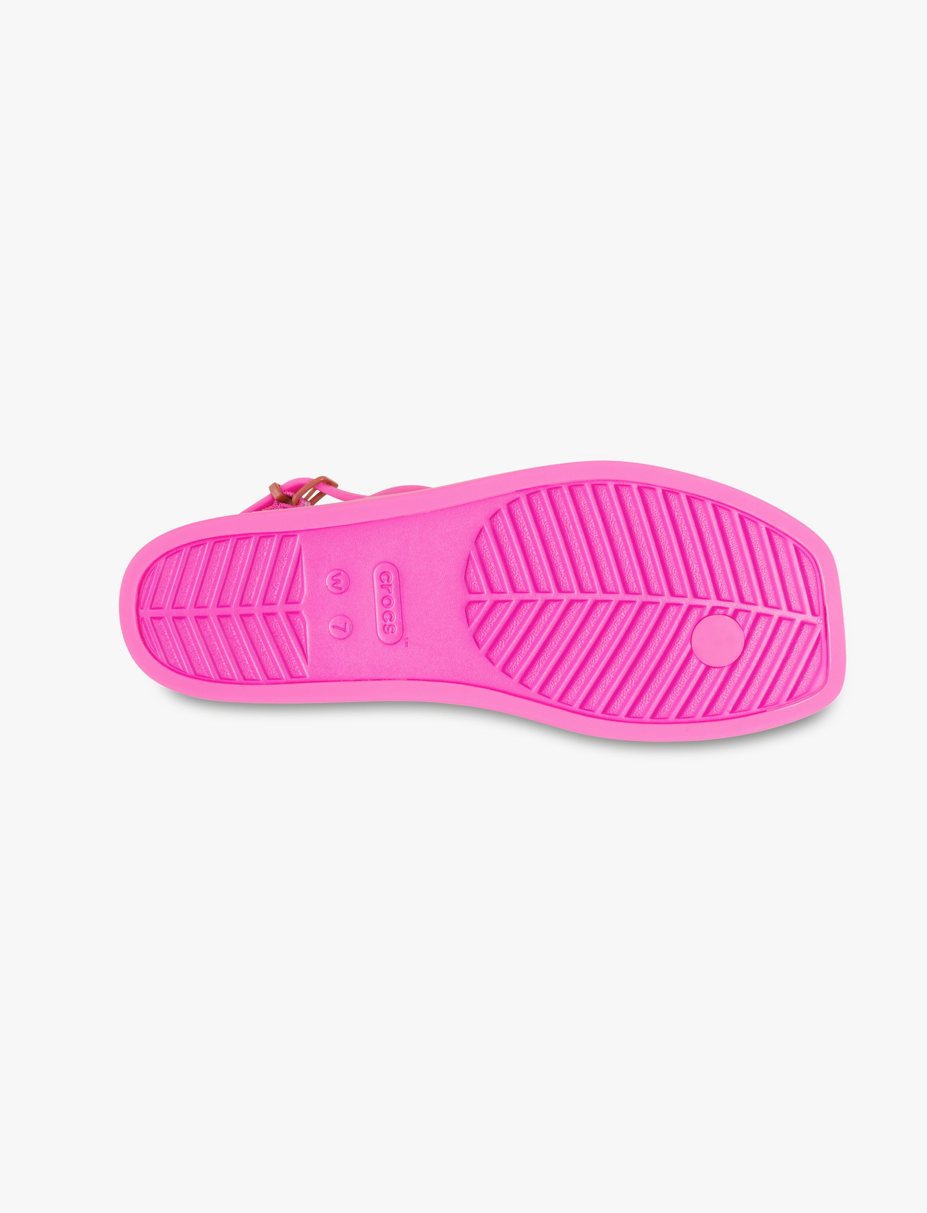 Miami Thong Sandal Crocs - סנדלי אצבע קרוקס לנשים בצבע ורוד