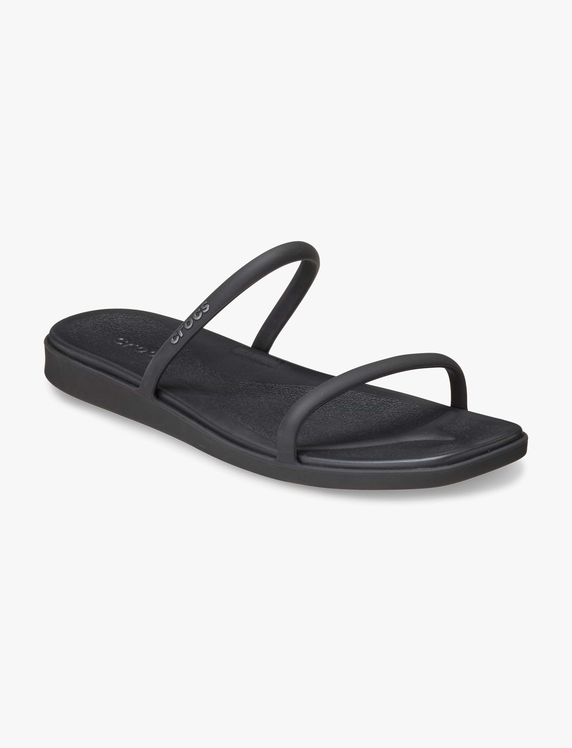 Crocs Miami Two Strap Sandal  - כפכפי קרוקס מיאמי 2 רצועות לנשים בצבע שחור