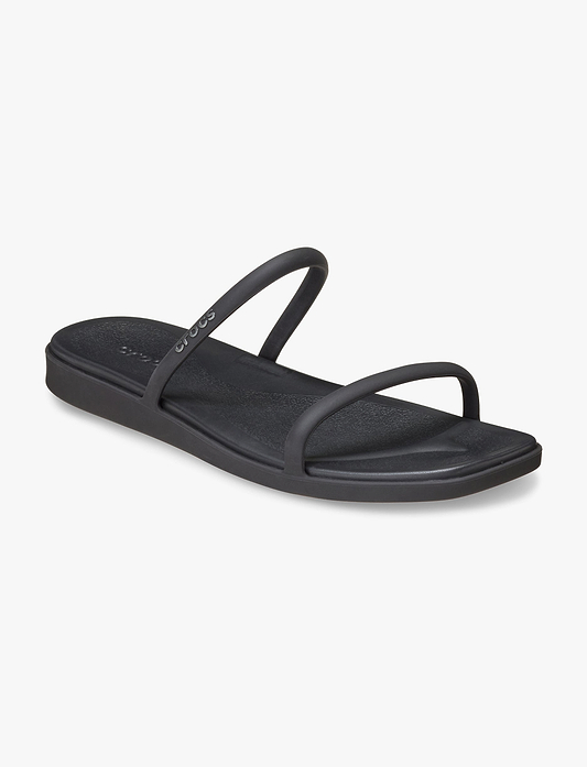 Crocs Miami Two Strap Sandal  - כפכפי קרוקס מיאמי 2 רצועות לנשים בצבע שחור