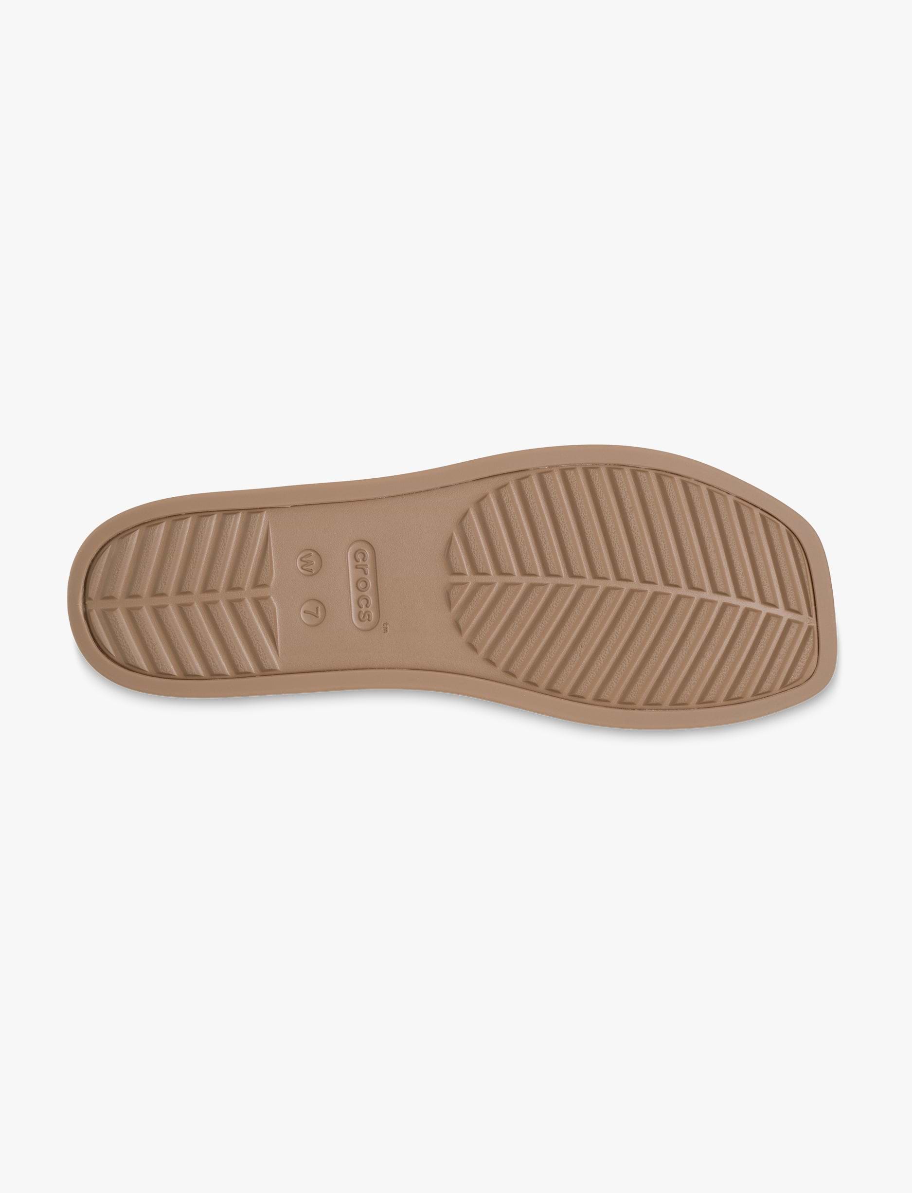 Crocs Miami Two Strap Sandal  - כפכפי קרוקס מיאמי 2 רצועות לנשים בצבע שוקולד חלב