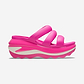 Crocs Mega Crush Triple Strap - סנדלי פלטפורמה קרוקס מגה קראש בצבע ורוד