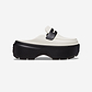 Crocs Stomp Loafer - כפכפי מוקסין פלטפורמה קרוקס לנשים בצבע לבן/שחור