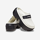 Crocs Stomp Loafer - כפכפי מוקסין פלטפורמה קרוקס לנשים בצבע לבן/שחור