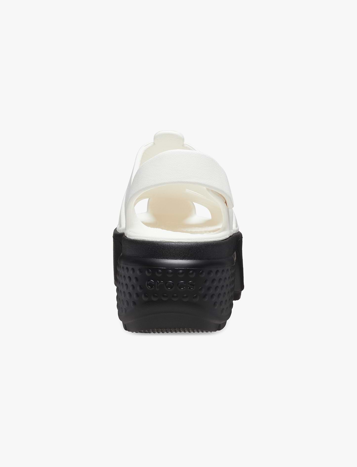 Crocs Stomp Fisherman Sandal - סנדלי פלטפורמה קרוקס לנשים בצבע לבן/שחור