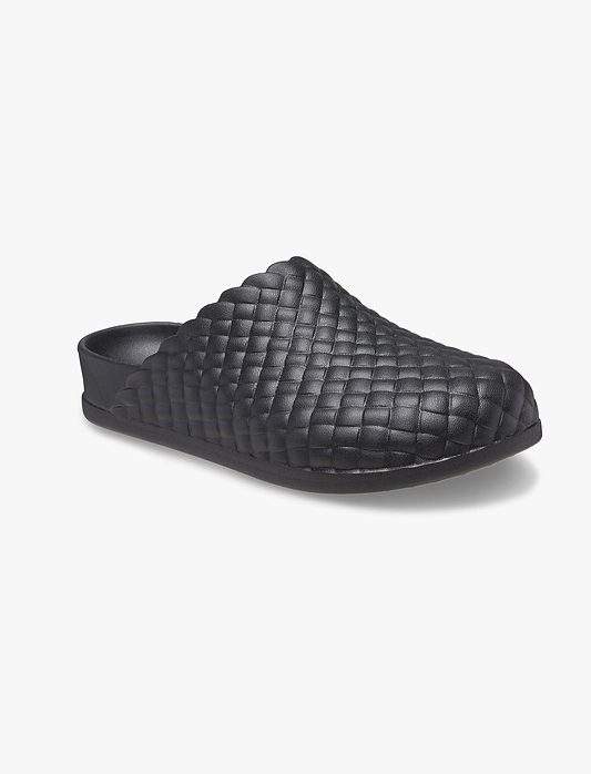 Crocs Dylan Woven Texture Clog - כפכפי קרוקס שטוחים במראה קלוע