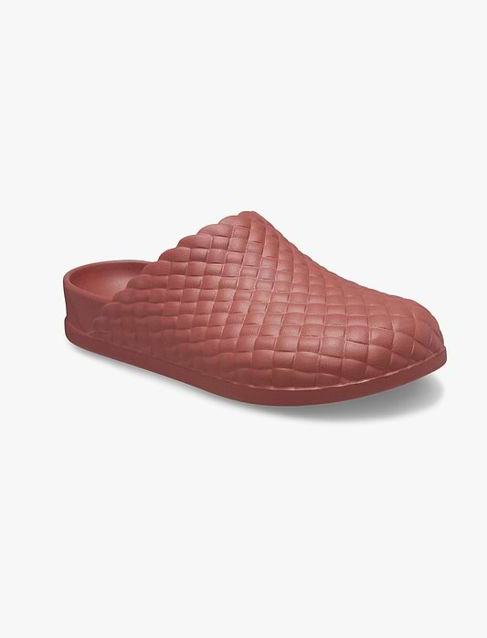 Crocs Dylan Woven Texture Clog - כפכפי קרוקס שטוחים במראה קלוע