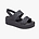 Crocs Brooklyn Woven Upper Low Wedge  -  סנדלי פלטפורמה קרוקס ברוקלין לנשים בצבע שחור