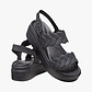 Crocs Brooklyn Woven Upper Low Wedge  -  סנדלי פלטפורמה קרוקס ברוקלין לנשים בצבע שחור