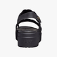 Crocs Brooklyn Woven Upper Low Wedge  -  סנדלי פלטפורמה קרוקס ברוקלין לנשים בצבע שחור